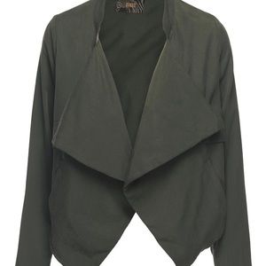 Naked zebra Lori drape front lightweight jacket